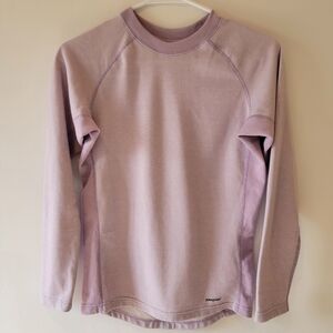 Patagonia Kids Long Sleeve Thermal Shirt Youth Girls Large Light Purple